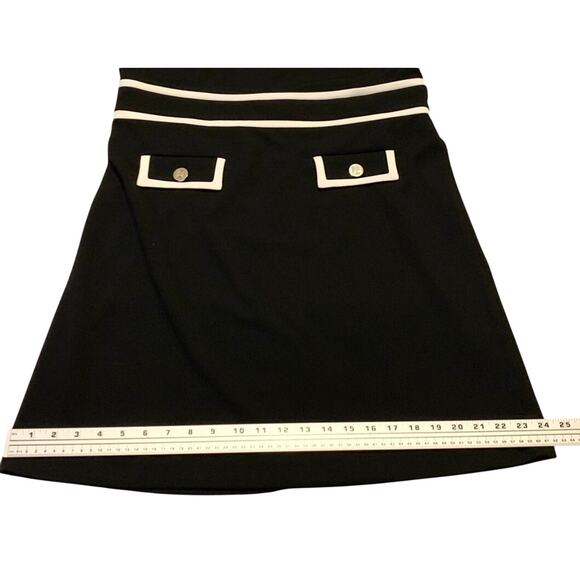 Karl Lagerfeld Paris Womens Dress Sz. 12 Black and White Trim Sheath Knee Length - Picture 10 of 16